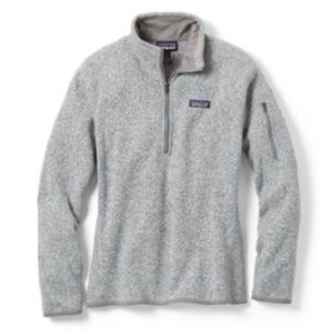 Patagonia women’s grey quarter zip